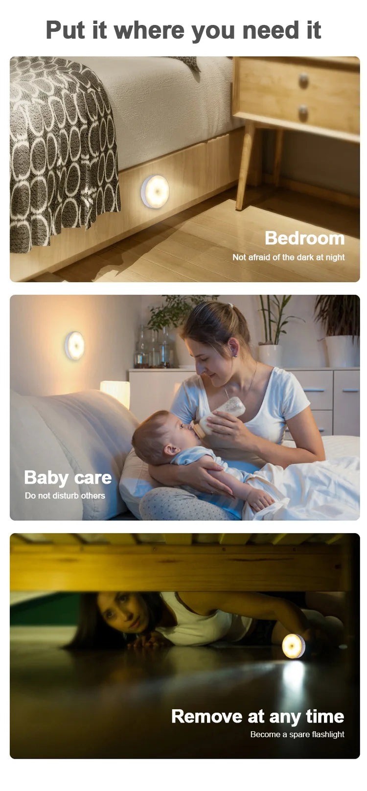 Novaire Smart Motion Sensor Night Light